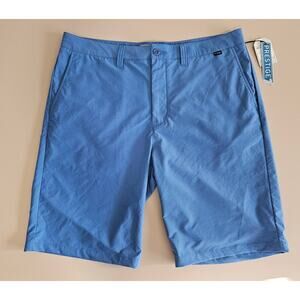 NWT Travis Mathew Prestige 77 Snorkel Blue HEFNER Performance Golf Shorts 36